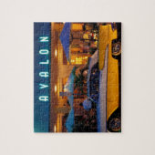 USA, FL, Miami, South Beach nachts. Puzzle (Vertikal)