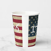 USA Flag 1776 Juli Viertes Unabhängigkeitserforder Pappbecher (Links)