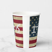 USA Flag 1776 Juli Viertes Unabhängigkeitserforder Pappbecher (Rechts)