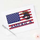 usa Flag 2 Rechteckiger Aufkleber (Umschlag)