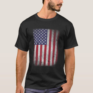 USA Flag 4. Juli American Red White Star Str. T-Shirt