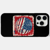 USA Flag 4. Juli Basketball Case-Mate iPhone Hülle (Rückseite (Horizontal))