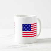 USA Flag 4. Juli Kaffeetasse (VorderseiteRechts)