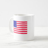 USA Flag 4. Juli Kaffeetasse (Vorderseite Links)