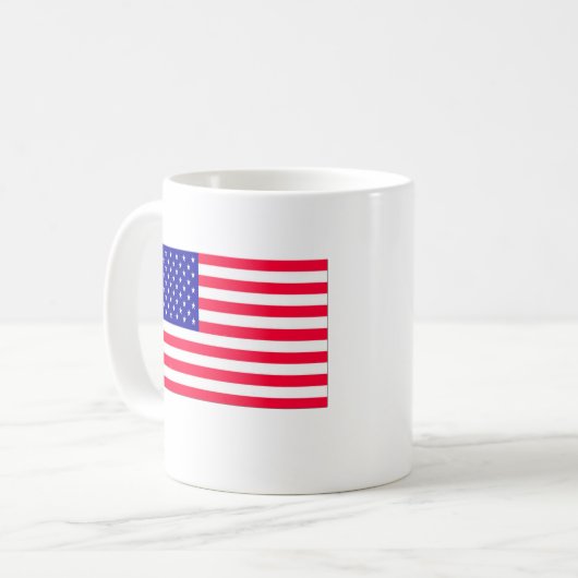 USA Flag 4. Juli Kaffeetasse (Vorderseite Links)