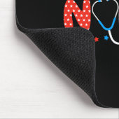 Usa Flag 4. Juli Nursing Stethoscope Patriotic Mousepad (Ecke)