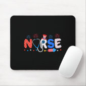 Usa Flag 4. Juli Nursing Stethoscope Patriotic Mousepad (Mit Mouse)