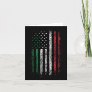 Usa Flag 4. Juli Patriotic American Italian Fl Karte