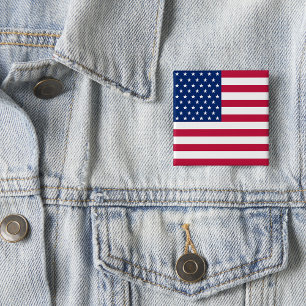 USA Flag 4. Juli Patriotische Wahl Button