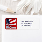 USA Flag 4. Juli Rücksendeadresse (Insitu)