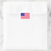 USA Flag 4. Juli Runder Aufkleber (Tasche)
