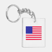 USA Flag 4. Juli Schlüsselanhänger (Vorderseite links)