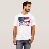 USA Flag 4. Juli Unabhängigkeitstag T-Shirt (Vorne ganz)
