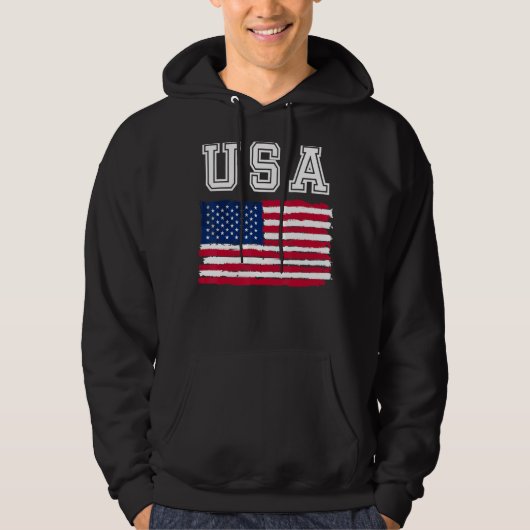 USA flag 4th of july us day of independence Hoodie (Vorderseite)
