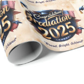 "USA Flag Abschluss" Geschenkpapier (Rolleneckpunkt)