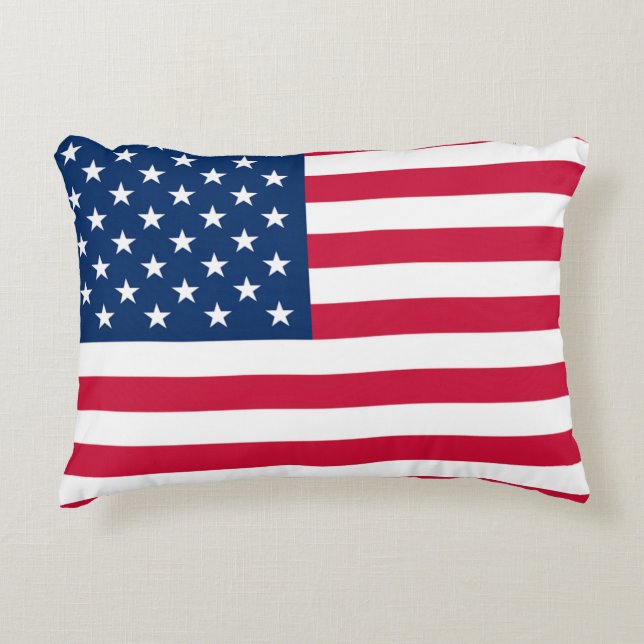 USA Flag Accent Pillow USA Dekokissen (Vorderseite)