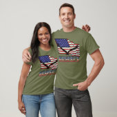 USA Flag & Adle über RESPECT T-Shirt (Unisex)