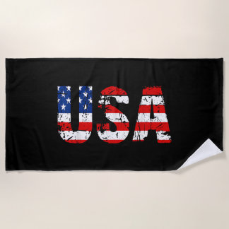 USA Flag American Flag US National Patriotic USA 4 Strandtuch