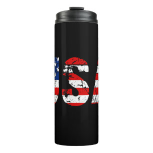 USA Flag American Flag US National Patriotic USA 4 Thermosbecher