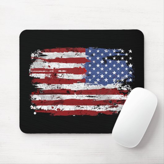 USA Flag American Flag USA 4t Mousepad (Mit Mouse)