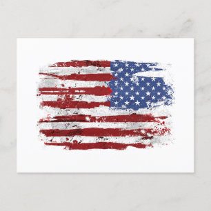 USA Flag American Flag USA 4t Postkarte
