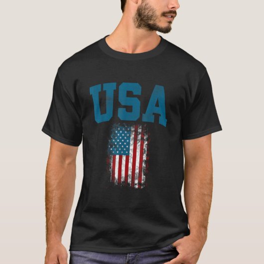 USA Flag American Flag USA 4t T-Shirt (Vorderseite)