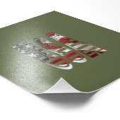 USA Flag American Logo Fotodruck (Ecke)