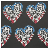 USA Flag American Runner - Running Heart Stoff (Muster)