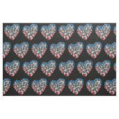 USA Flag American Runner - Running Heart Stoff (Fat Quarter (45,7 x 55,9 cm))