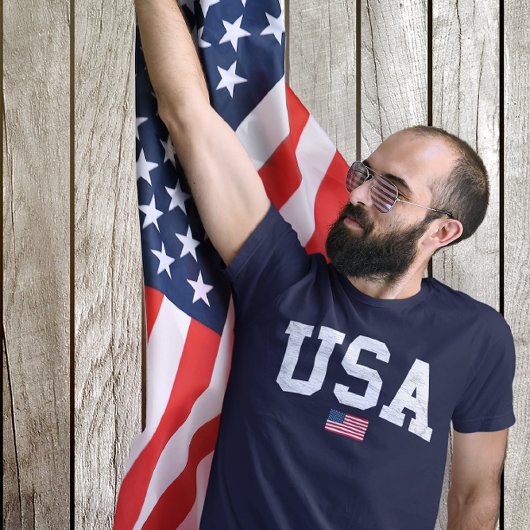 USA Flag Amerika 4. Juli Patriotische Amerikanisch T-Shirt