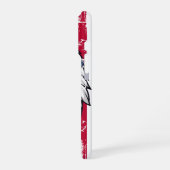 USA Flag And American Bald Eagle Grunge iPhone Hülle (Linke Seite)