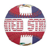 USA Flag and Coat of Arms Patriotic Baseball (Vorderseite)
