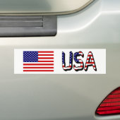USA Flag and overlay bscent Autoaufkleber (Auf Auto)