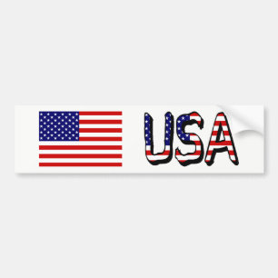 USA Flag and overlay bscent Autoaufkleber