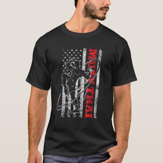 USA Flag Athlete Muay Thai T Shirt (Vorderseite)