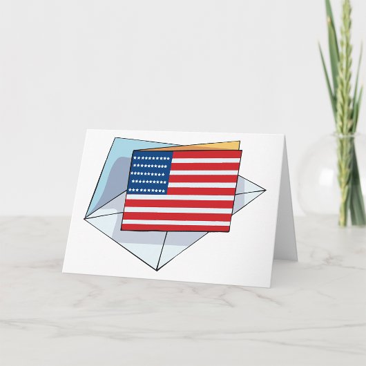 USA-Flag auf Karte