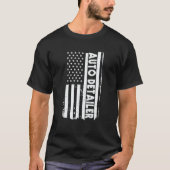 USA Flag Auto Detailer Apparel Car Polish America T-Shirt (Vorderseite)