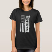 USA Flag Auto Detailer Apparel Car Polish America T-Shirt (Vorderseite)