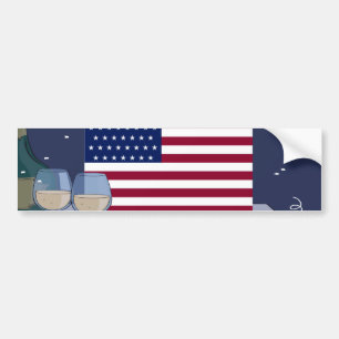 USA Flag_ Autoaufkleber