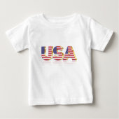 USA Flag Baby T - Shirt (Vorderseite)