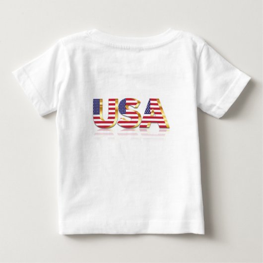 USA Flag Baby T - Shirt (Rückseite)