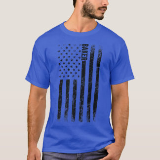 USA Flag Backstolz American Baker T-Shirt