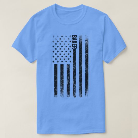 USA Flag Baking - Proud American Baker T-Shirt (Design vorne)