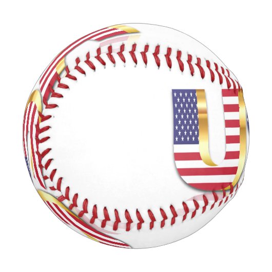 USA Flag Baseball Patriotic (Vorderseite Links)