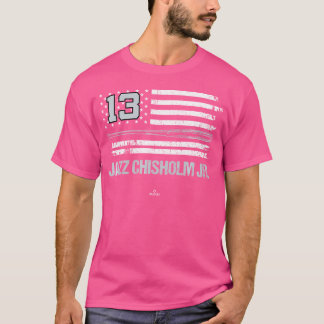 Usa Flag Bat Jazz Chisholm Jr. New York Baseball M T-Shirt