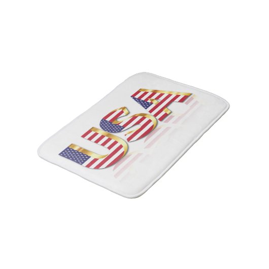 USA Flag Bath Mat Badematte (Schrägansicht)