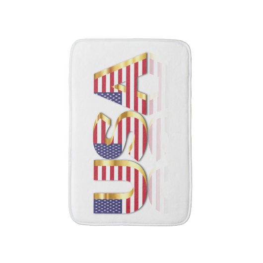 USA Flag Bath Mat Badematte (Vorderseite Vertikal)