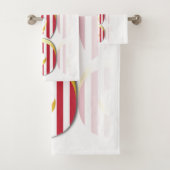 USA Flag Bath Towels Patriotic American Badhandtuch Set (Insitu)