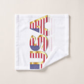 USA Flag Bath Towels Patriotic American Badhandtuch Set (Waschlappen)