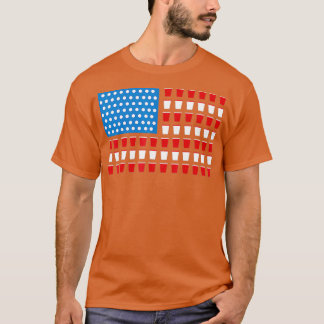 USA Flag Beer Pong Funny 4. Juli Tag Geschenk T-Shirt